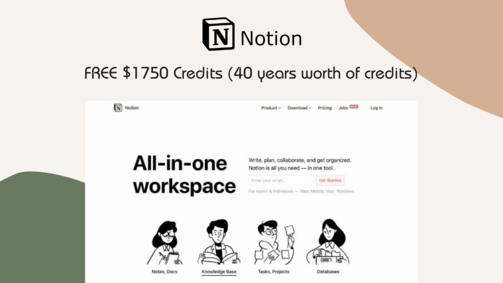 notion free 1750 credits