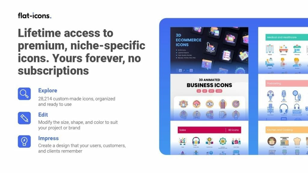 flat icons lifetime deal 1